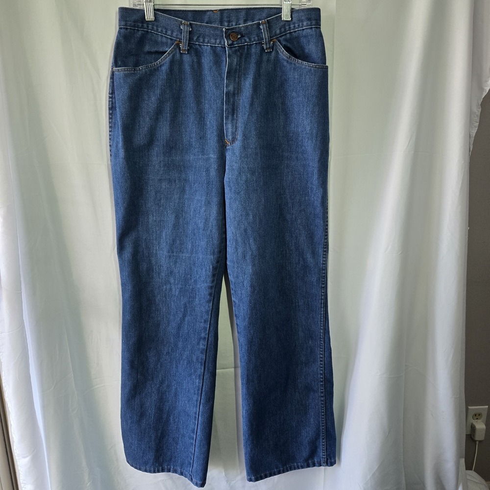 Vintage Sears Jeans Womens 18 Blue Denim High Rise‎ 70s Faded Made in USA Retro